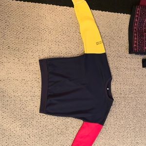 Block colored sweater